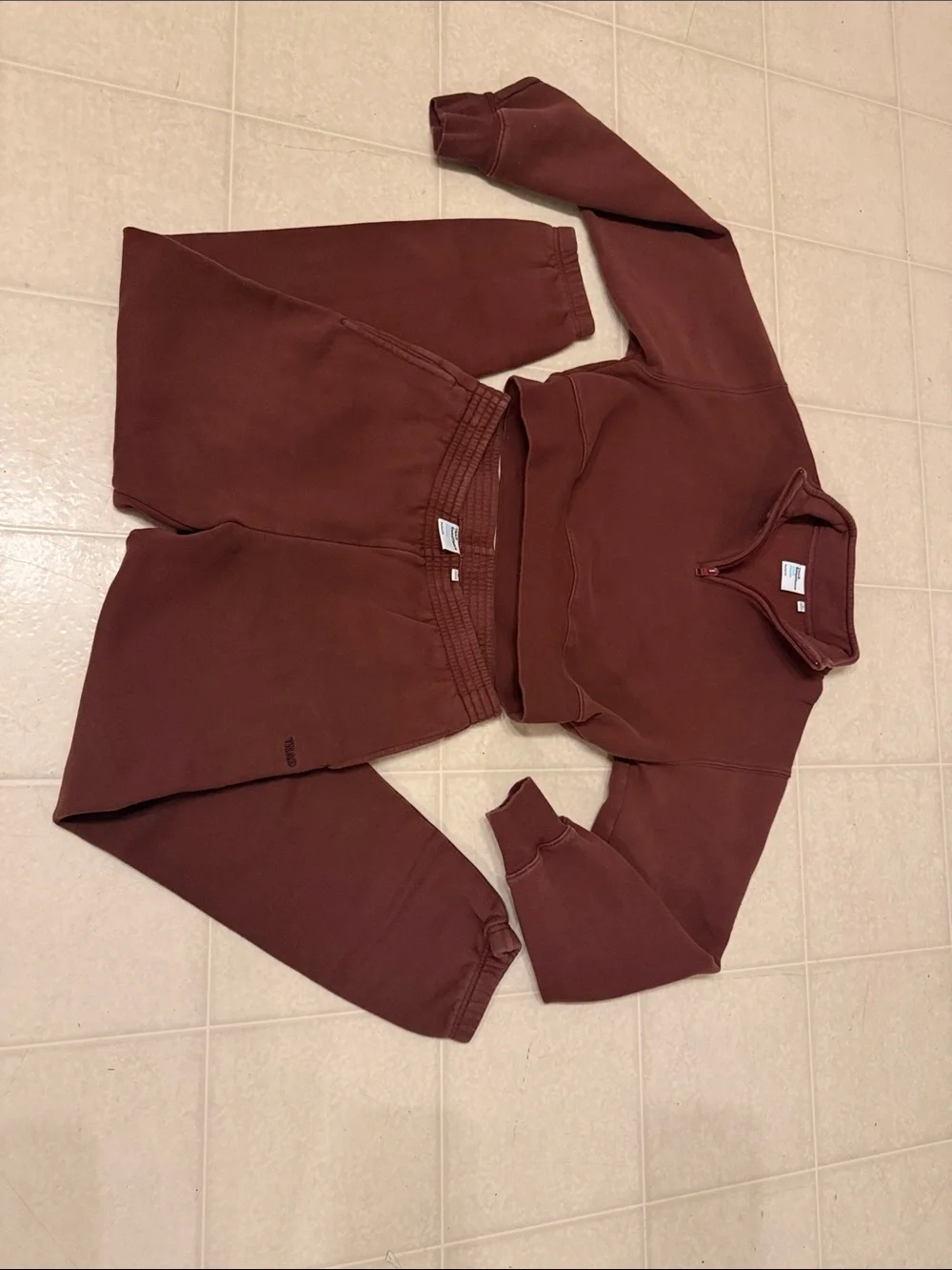 TNA Sweatfleece Cozy Fleece Perfect Fit Medium Sweatsuit Set 2pcs - Picture 4 of 7